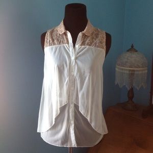 Feminine and Versatile Paper + Tee Top